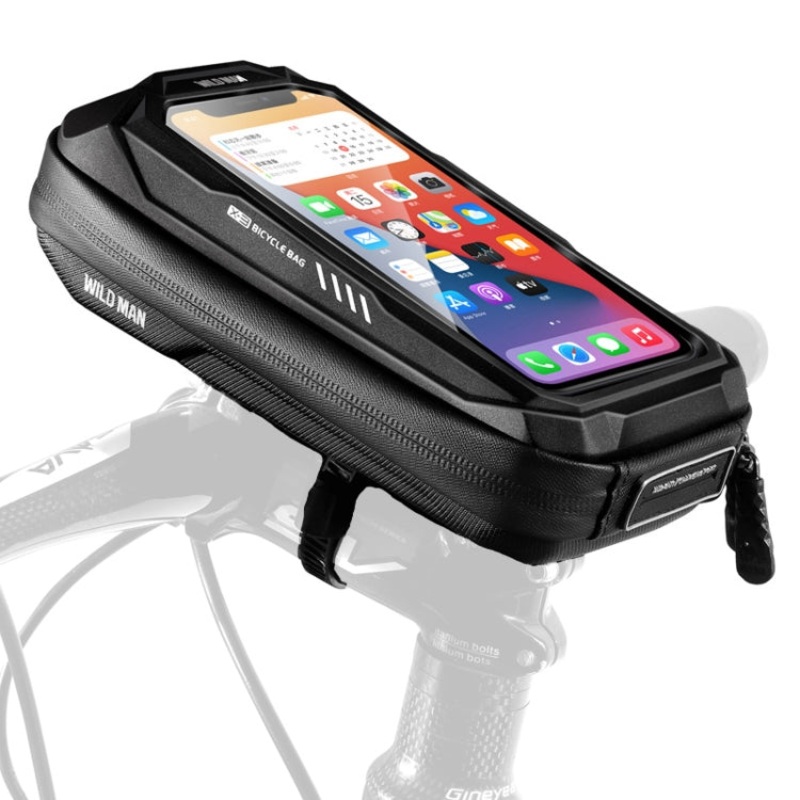 Wild Man Bicycle Touch Screen Phone Bag (Black) 0.5L Eva Hard Shell