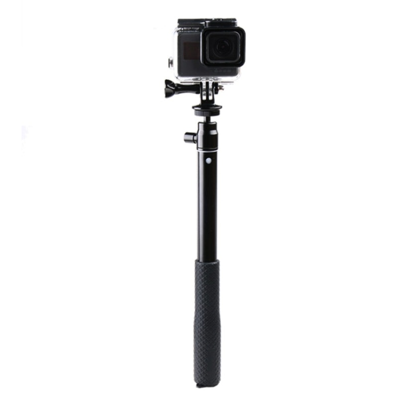 30-93cm Grip Foldable Tripod Holder Multi-functional Selfie Stick Monopod for GoPro, Insta360, DJI and Other Action Cameras, Phones