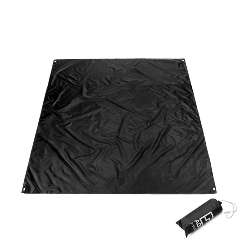 Outdoor Camping Picnic Mat, Oxford Cloth, Size: 210 x 200cm (Black)