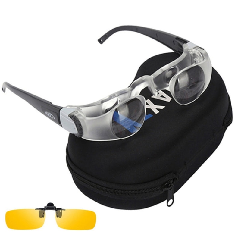 Fishing Telescope Adjustable Focus Telescope,Style: Myopia+Yellow Clip