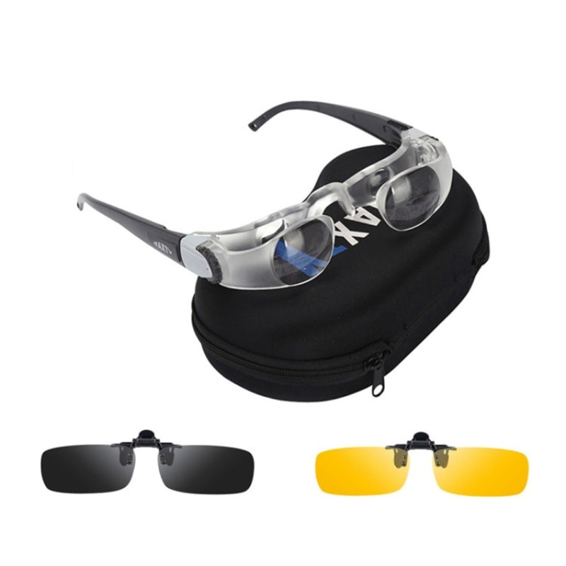 Fishing Telescope Adjustable Focus Telescope,Style: Presbyopia+Yellow+Gray Clip