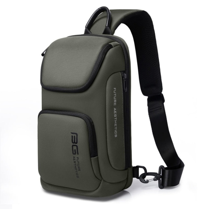 Men Business Chest Bag Light Performance Crossbody Bag (Green)