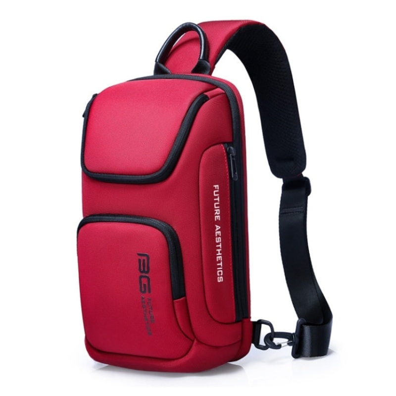 Men Business Performance Crossbody Bag x Red (Chest Bag)