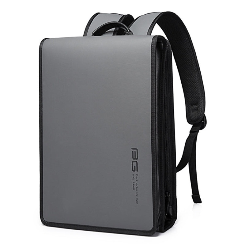Men Square Waterproof Laptop Backpack Size 39.5 x 29.5 x 8cm Grey