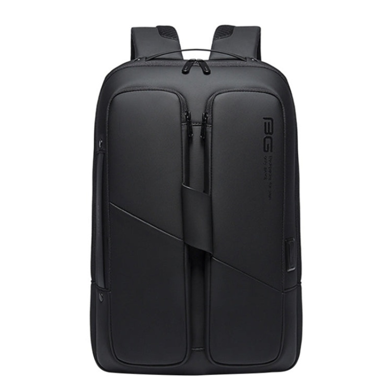 Men Waterproof Anti-theft Backpack with USB Port (Black, 46 x 32 x 14cm)