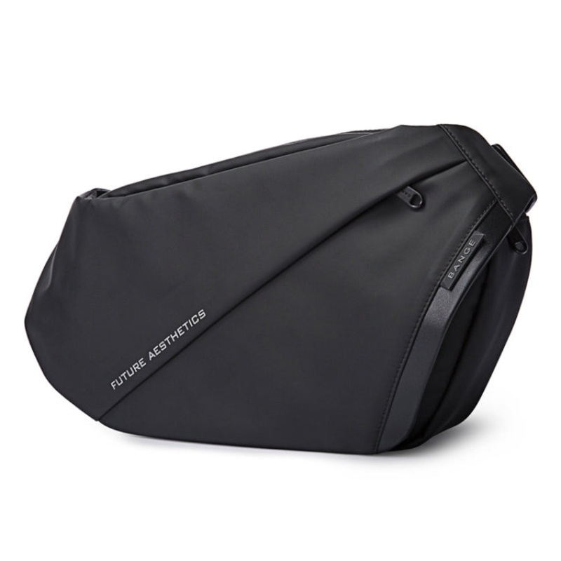 Men Waterproof Crossbody Chest Bag - Size: 35 x 19 x 8.5cm (Black)