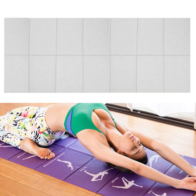 Portable Travel Yoga Pad Student Nap Mat - 3mm Thickness (Gray)