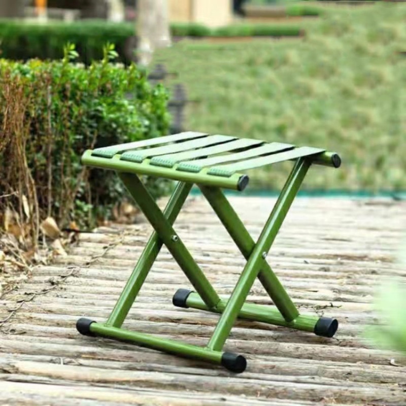 Thickened Folding Stool Fishing Stool (Green)