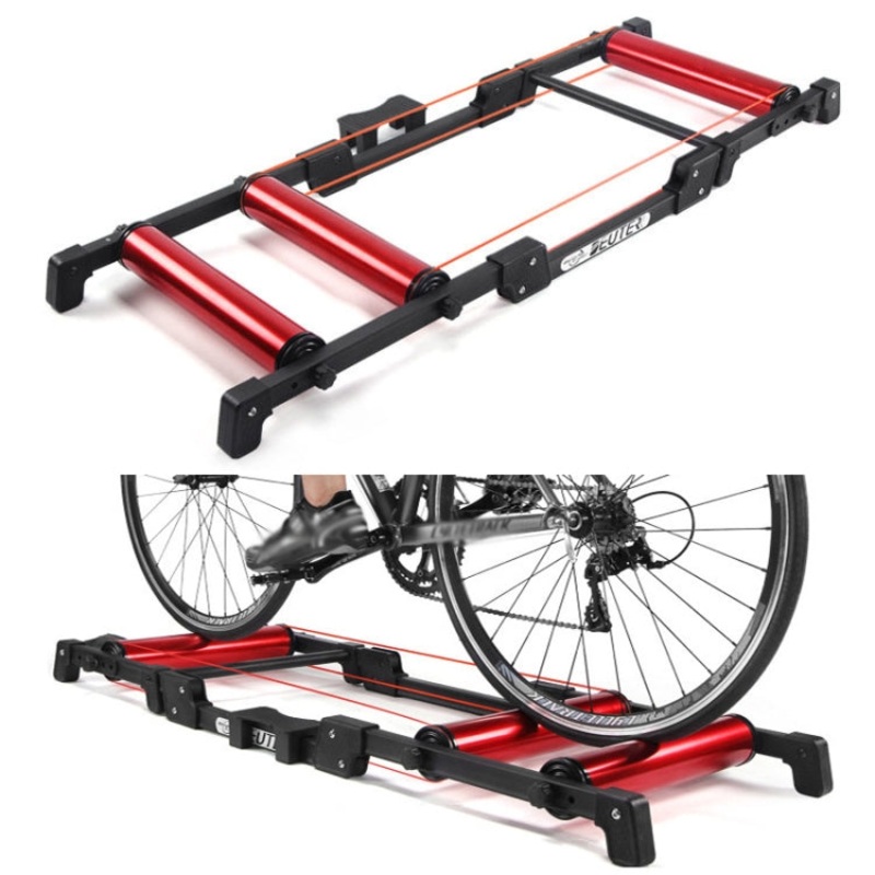 Adjustable Bicycle Roller Cycling Training Station, Red (GT-03)