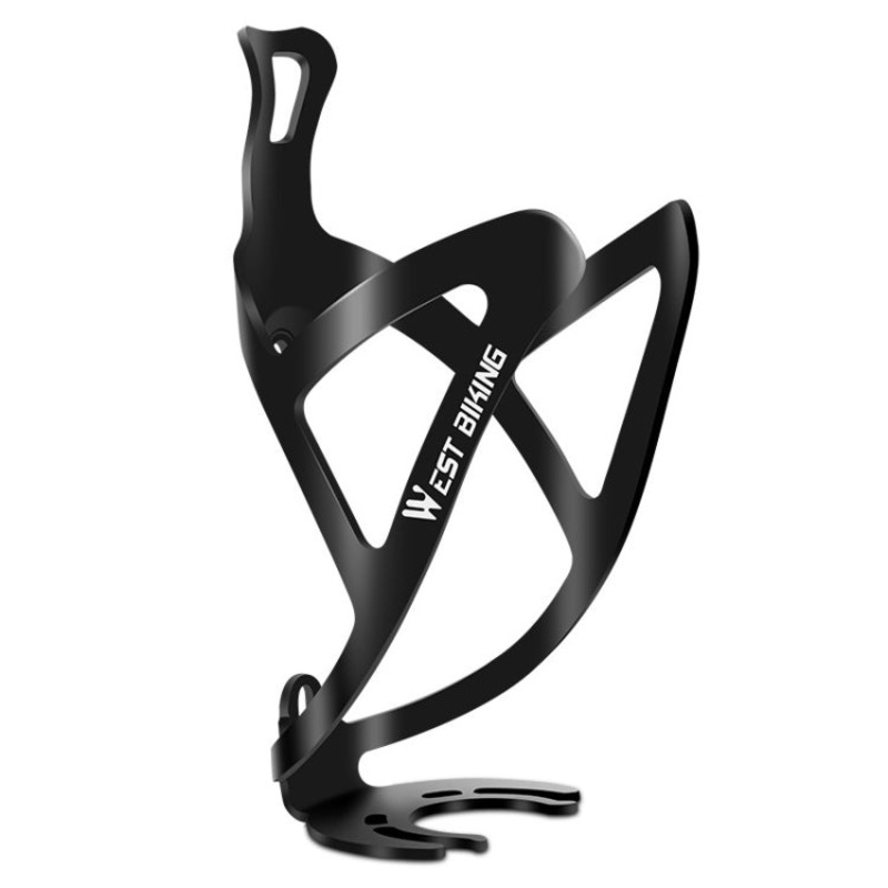 Bicycle Aluminum Beverage Bottle Holder Black (color: Black)