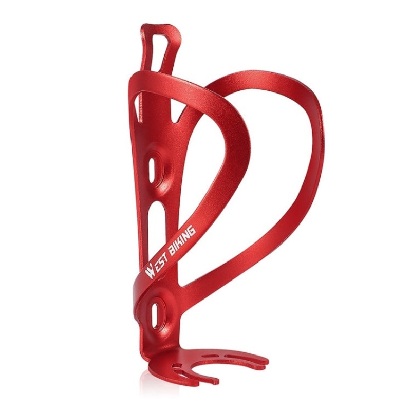 Bicycle Aluminum Beverage Bottle Holder (Red)