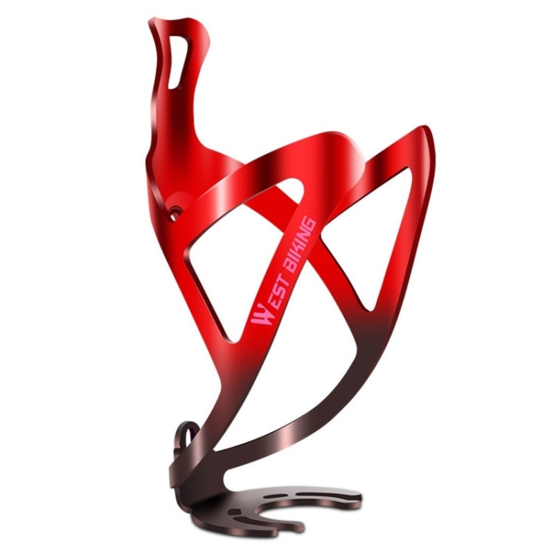 Bicycle Aluminum Beverage Bottle Holder (Red Black Gradient)
