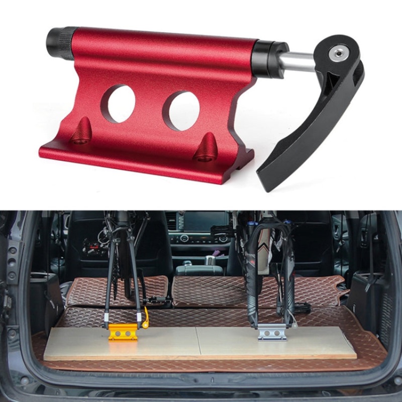 Bicycle Front Fork Fixed Clip Luggage Rack (Red) - One Size