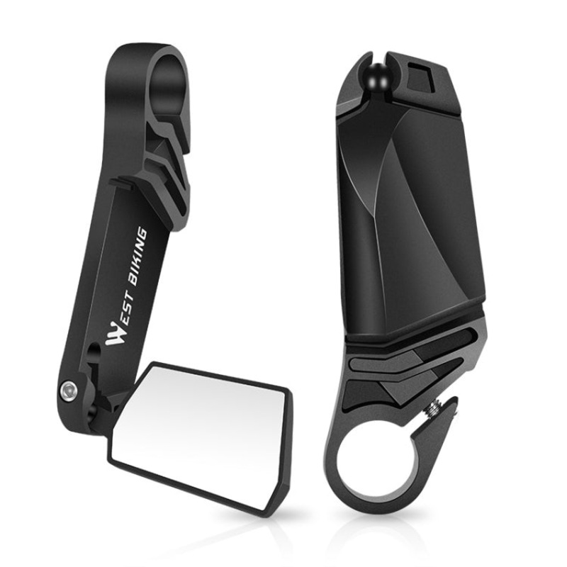 Bicycle Handlebar Folding Mirror Black (black)