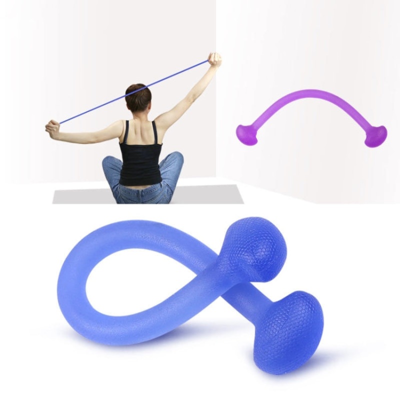 Yoga Body Sculpting Stretch Rope Multi-purpose Sports Puller Blue (One Size)