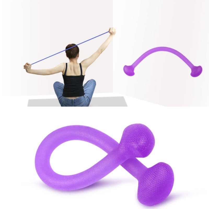 Yoga Body Sculpting Stretch Rope Multi-purpose Sports Puller (Purple)
