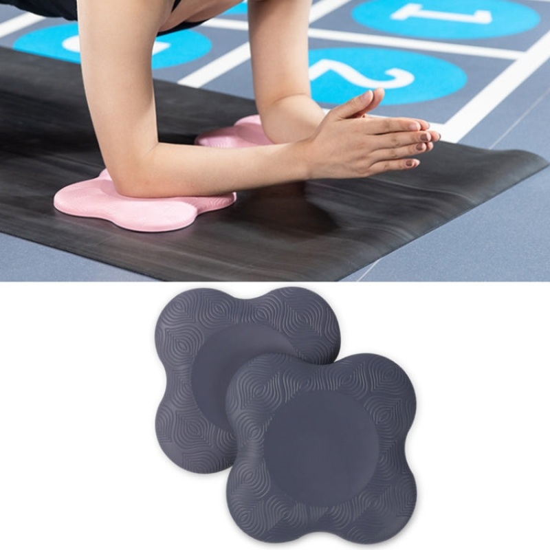 Flat Support Elbow Pads Yoga Knee Pads (Dark Gray)