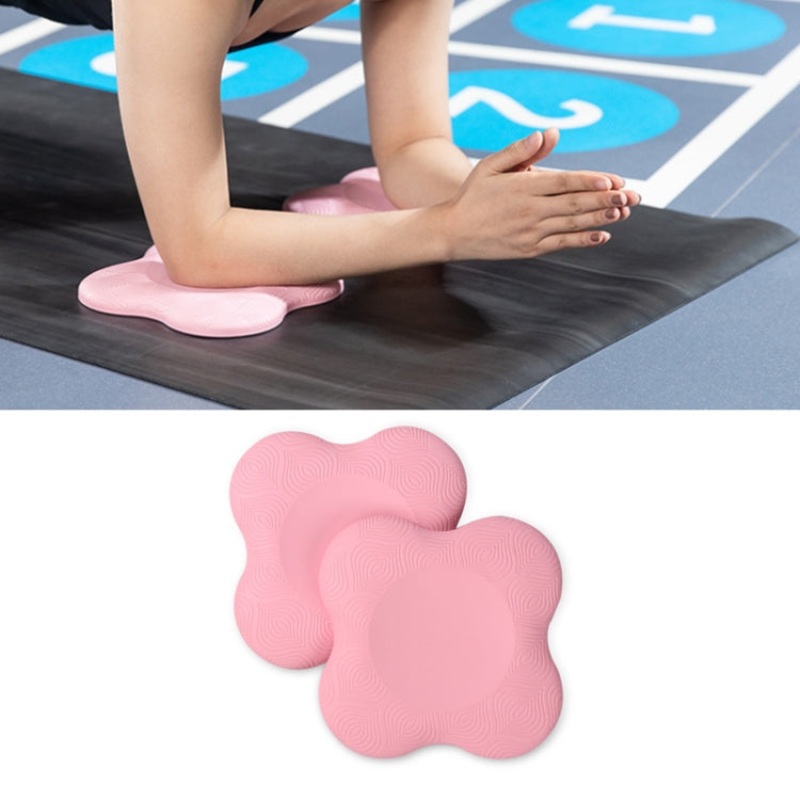 Flat Support Elbow Pads Yoga Knee Pads (Light Pink)