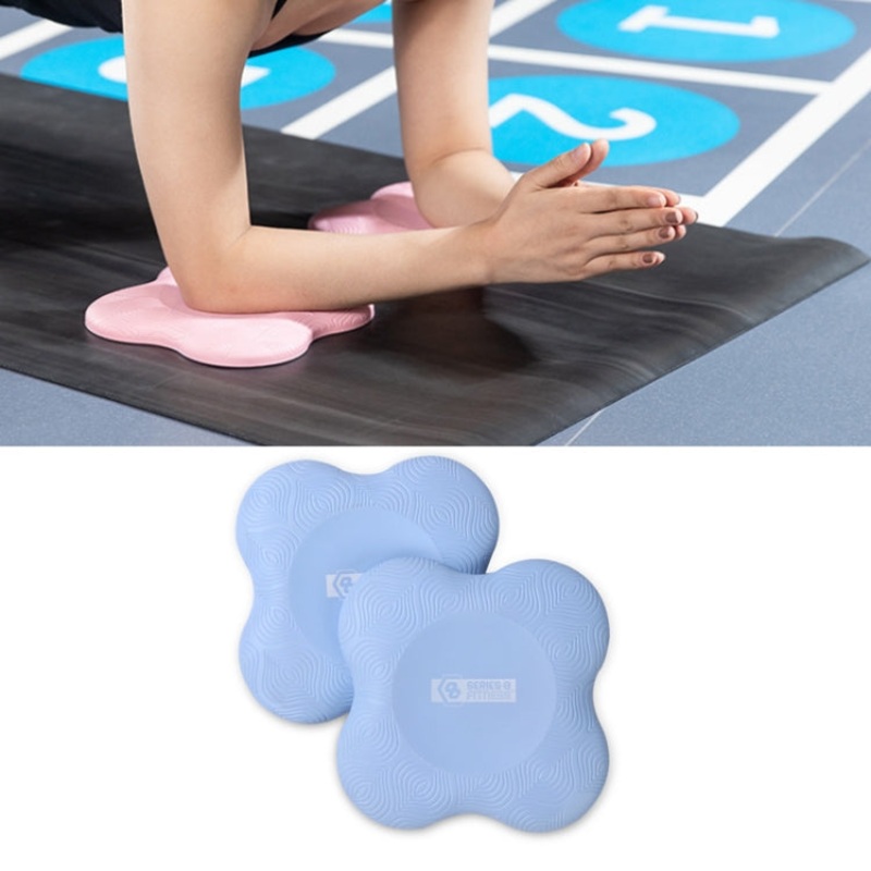 PC Flat Support Elbow Pads Yoga Knee Pads (Light Blue)