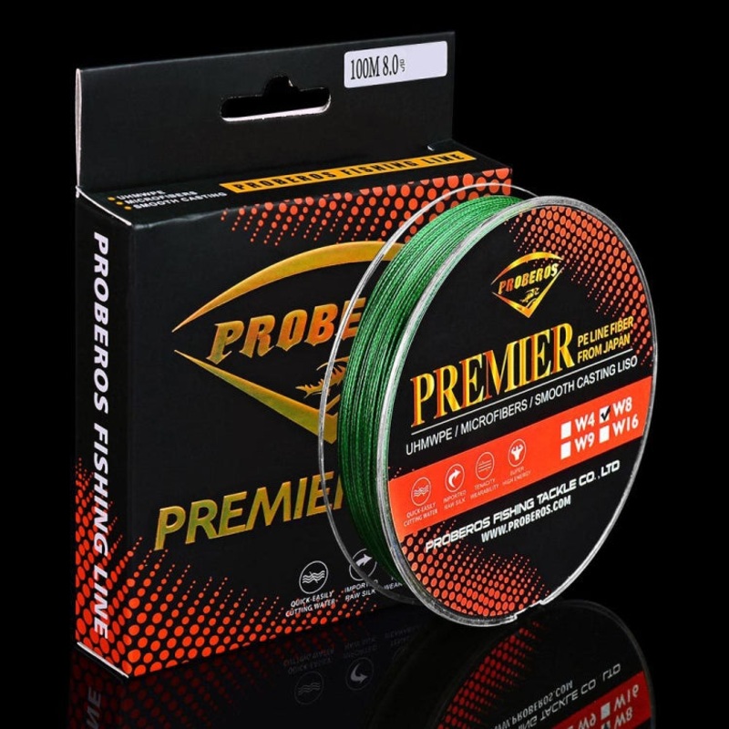 PROBEROS 8 Edited 100M Majestic Horse Fish Line, Line number: 3.0 / 40LB(Green)