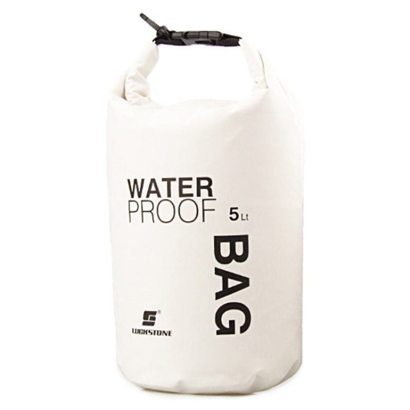 Waterproof Scratch-Resistant Outdoor Swimming Bag 5L(White)