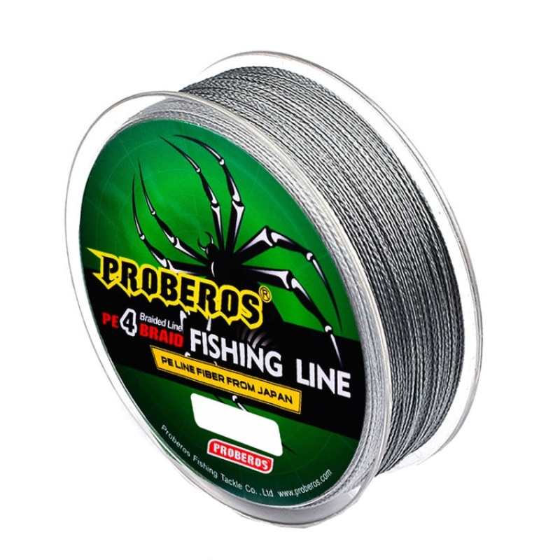 2 PCS PROBEROS 4 Edited 100M Strong Horse Fish Line, Line number: 7.0 / 70lb(Grey)