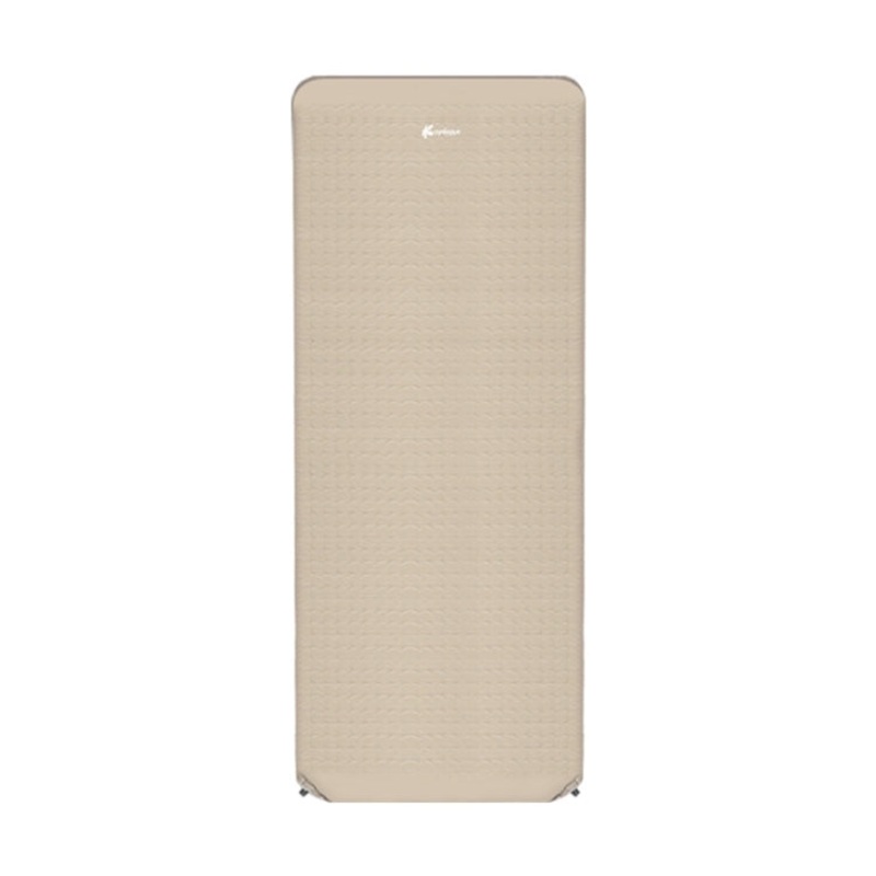 Outdoor Camping Wide Tent Inflatable Sleeping Pad (Apricot)