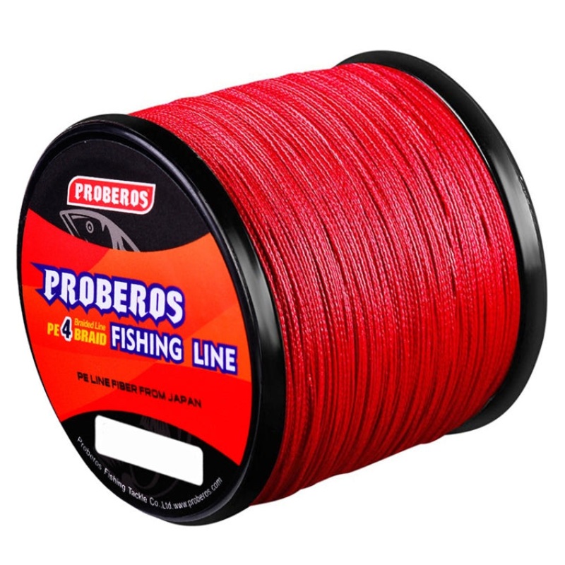 PROBEROS 4 Edited 300M Fish Line, Line number: 8.0 / 80lb(Red)