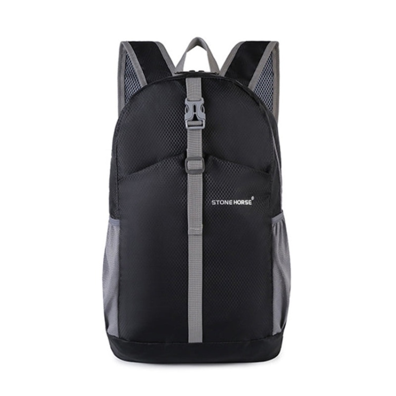 Stone Horse Outdoor Waterproof Folding Backpack (Black)