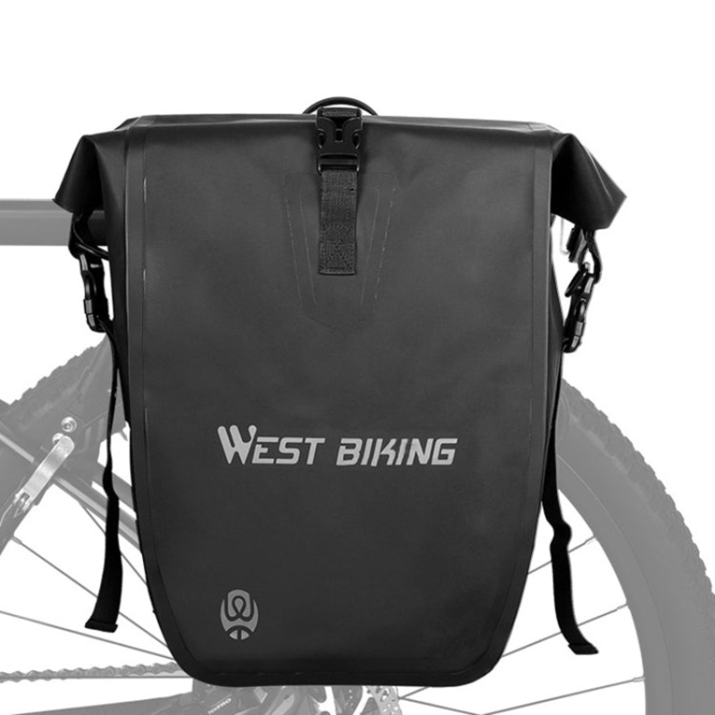 25L Mountain Bike Shelf Waterproof Reflective Camel Bag (Black)
