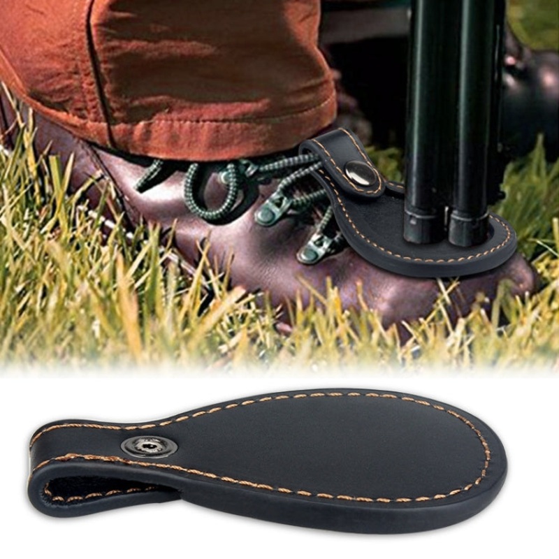 Hunting Tool Leather Toe Protection Placement Mat - Black