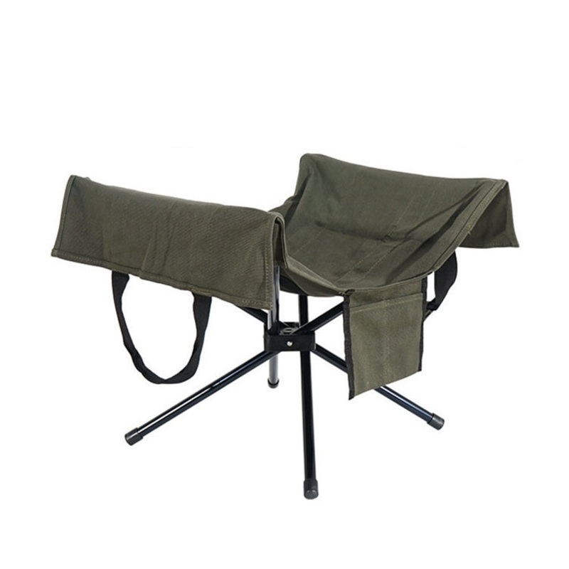 Outdoor Wild Aluminum Alloy Firewood Rack Portable Folding Firewood Storage Frame (Green)
