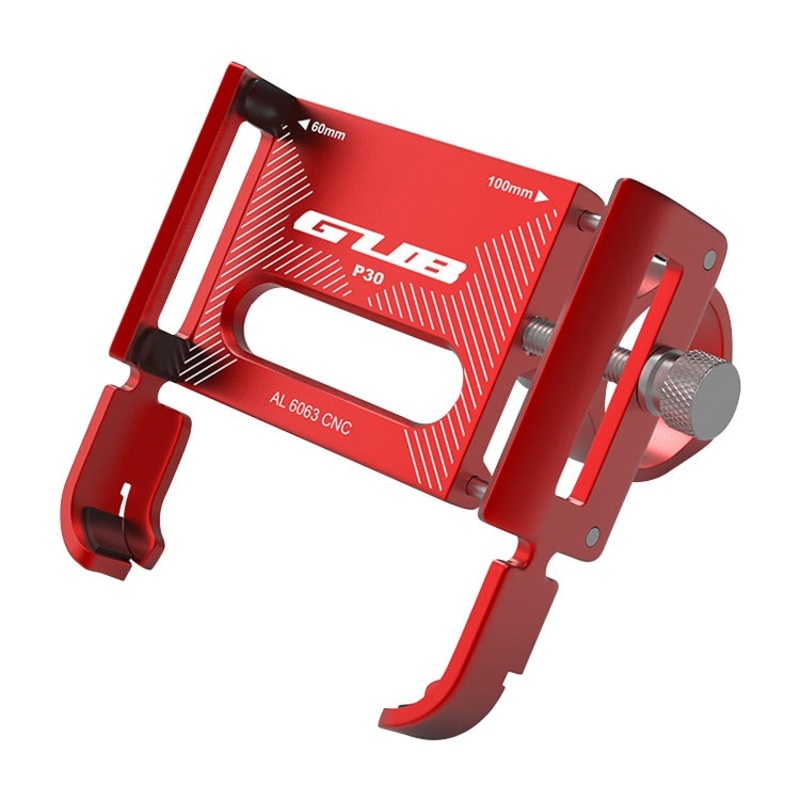 Aluminum Bike Phone Holder for Bicycles (Red)
