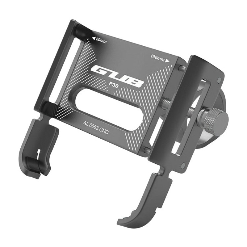 Aluminum Bike Phone Holder for Bicycles (Titanium Color)