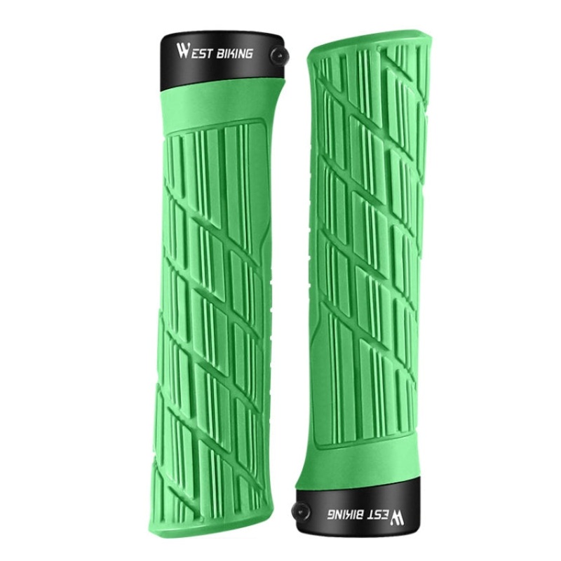 Bicycle Anti-Skid and Shock-Absorbing Comfortable Grip Cover (Grass Green) for Bikes