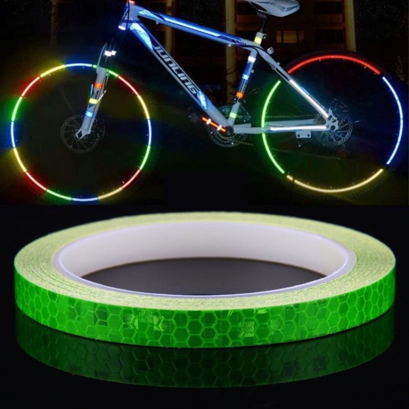 Reflective Contour Night Riding Sticker for Bicycle Mountain Bike Motorcycle Car (Green)