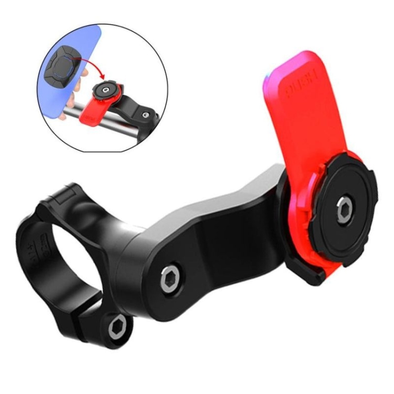Adjustable Handlebar Navigation Phone Holder Mount for Mountain Bike Bicycle Motorcycle (Black)