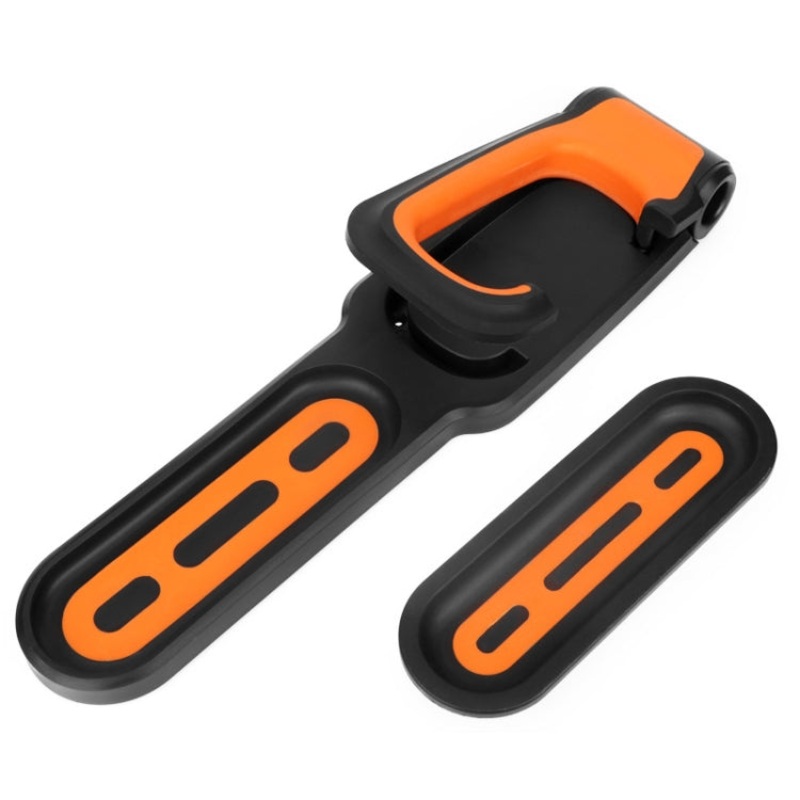 Bicycle Folding Wall Movable Hook Mountain Bike Display Rack Parking (Black Orange)