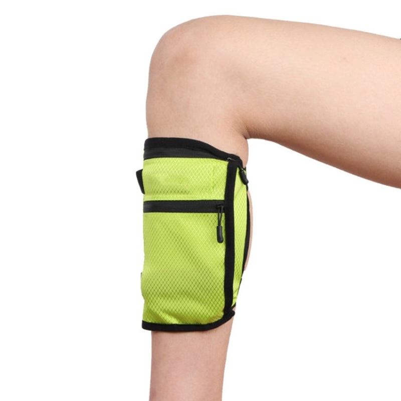 Sports Leg Bag Mini Mobile Phone Feet Bag Green (One Size)