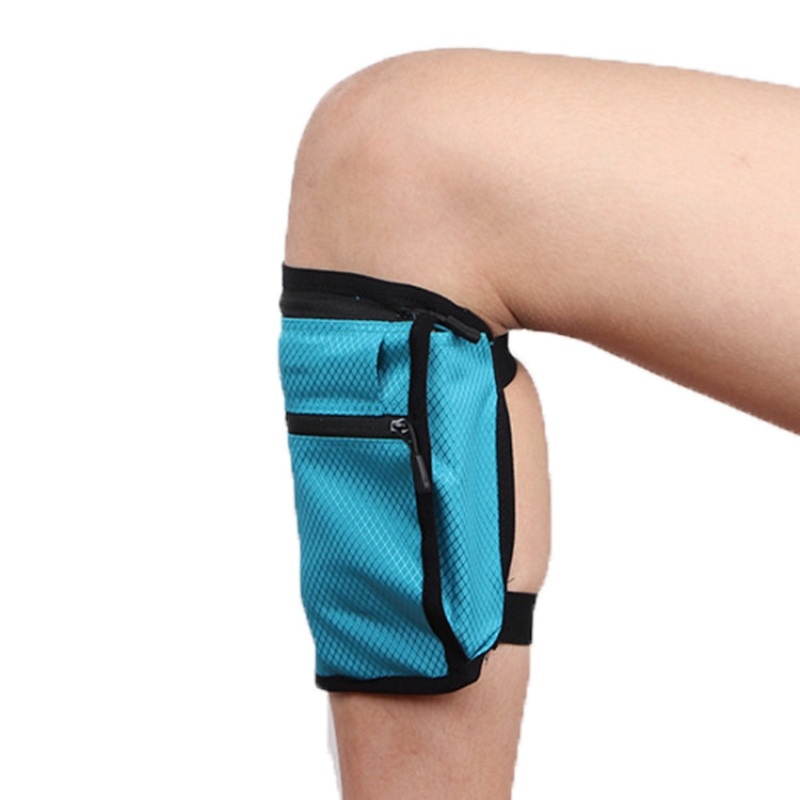 Sports Leg Bag Mini Mobile Phone Holder Feet Bag Blue (Blue)
