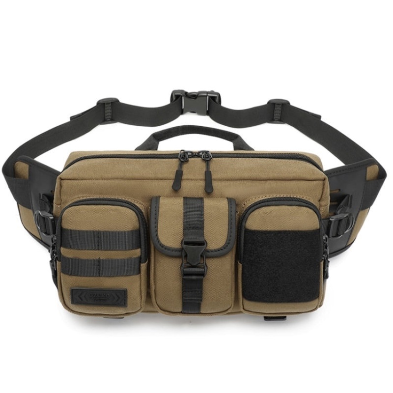 Large Capacity Waterproof Sports Crossbody Bag (Khaki)