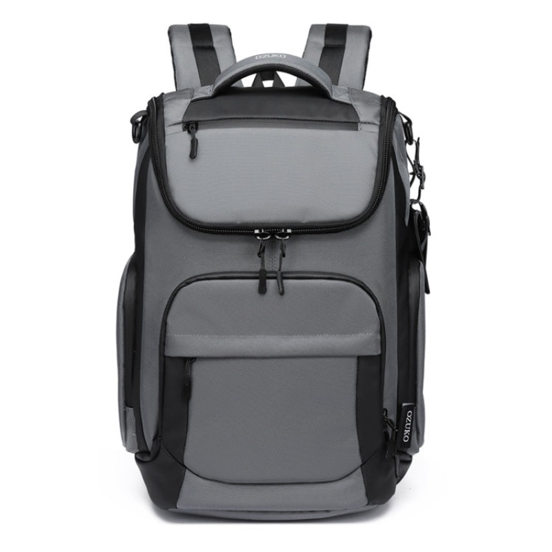Men Business Laptop Backpack 15.6-inch Travel Sports Leisure (Dark Gray)