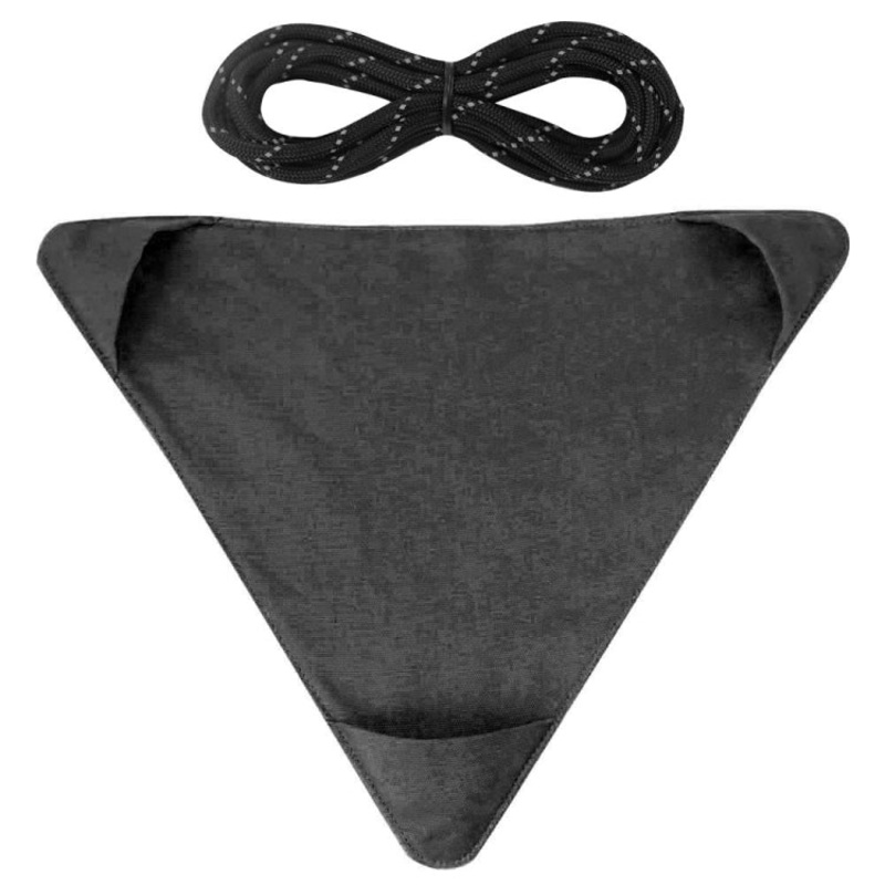 Outdoor Waterproof Canvas Portable Triangle Stool Camping Chair Fishing Stool (Black)