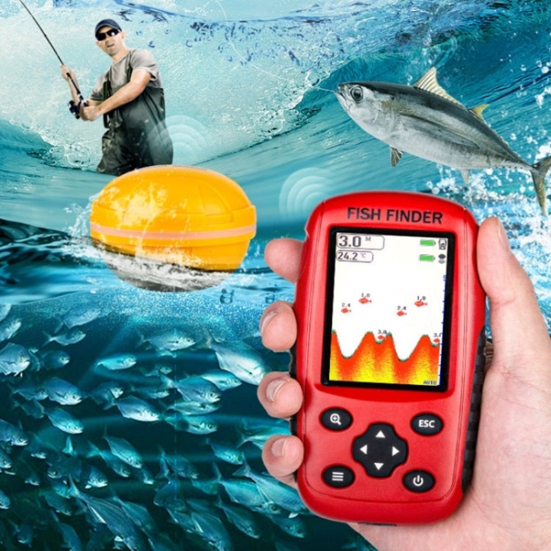 Color HD Screen USB Charging Dot Matrix Fish FinderRandom Color Delivery