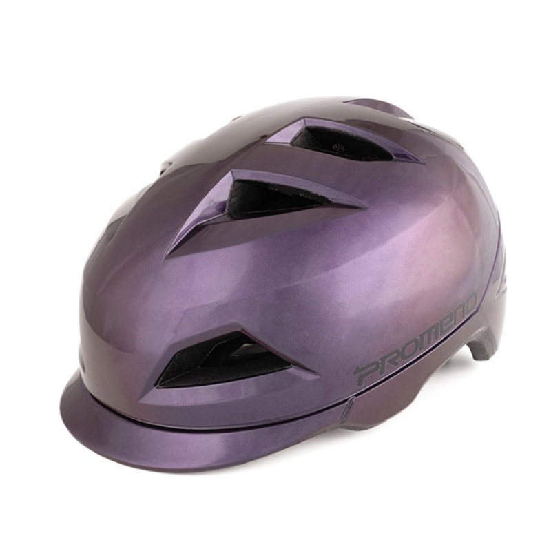 Summer Cool Motorcycle Riding Half Helmet with Tail Light (Colorful Purple)