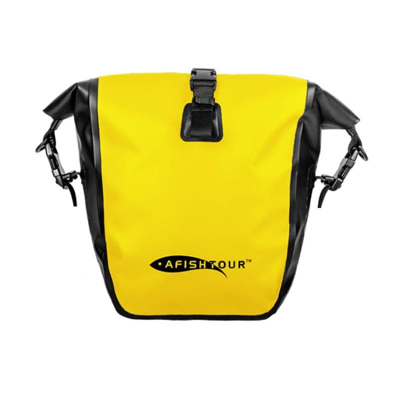 Waterproof Outdoor Sports Bicycle Bag Large Capacity Cycling Bag Yellow (Size: 15L)