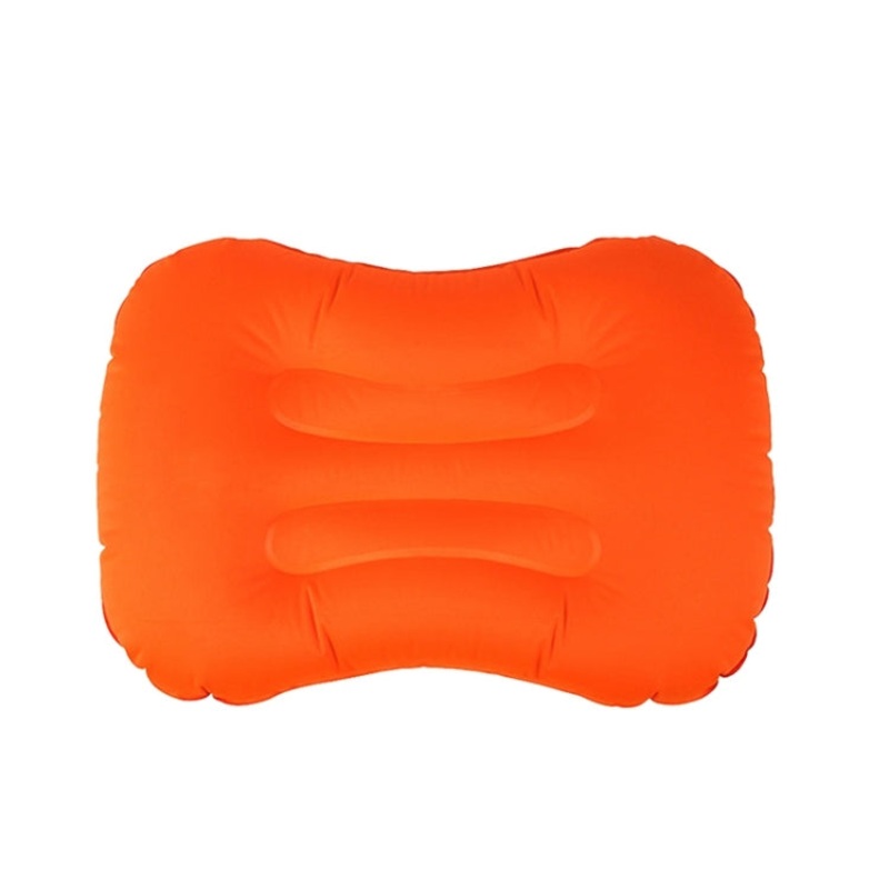Portable Inflatable Pillow Nap Waist Pillow for Outdoor Camping Trips (Orange)