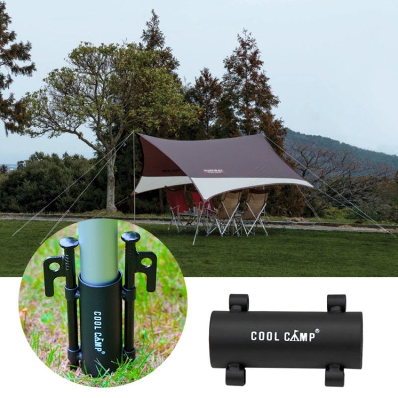 Rod Holder Tent Awning Strut Fixed Pipe (Black)