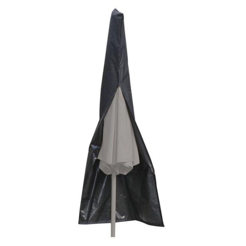 Waterproof and Dustproof Outdoor Parasol Umbrella Cover (Black, 26x57x190cm)