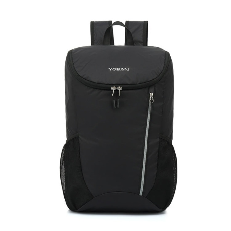 Waterproof Lightweight Folding Backpack for Outdoor Cycling Sports (Black)